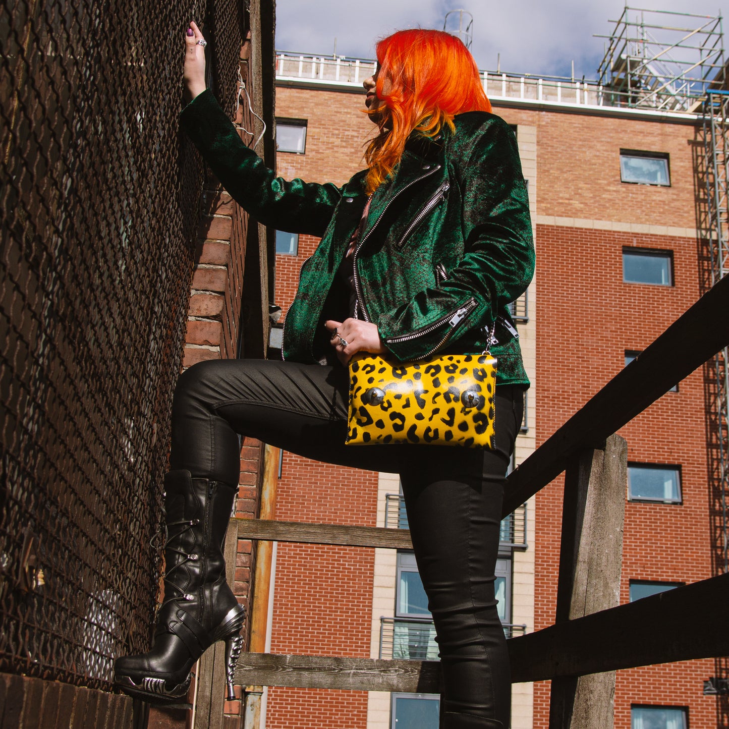 Urban Leopard Yellow Clutch